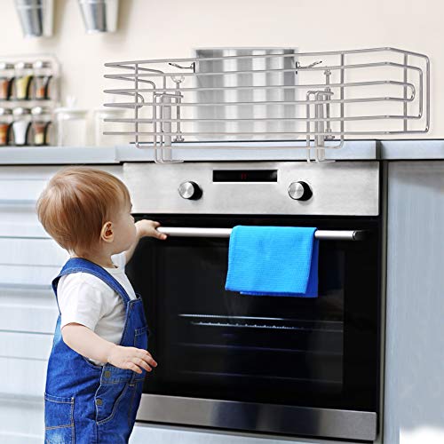 Premium Herdschutzgitter von BLAUSTEIN | Kaum auffällig und dennoch extra Schutz für Babys und Kinder | sekundenschnelles Anbringen