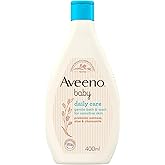 AVEENO Baby Daily Care Gentle Bath & Wash (1 x 400ml), Tear-Free Baby Wash with Gentle Fragrance with Prebiotic Colloidal Oat