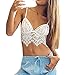 Damen Erotik Sexy Dessous,1H2O Damen Erotik Lingerie Negligees Spitze BH Insider Unterwäsche Babydoll Tank Tops Größe Größen (L, Weiß)