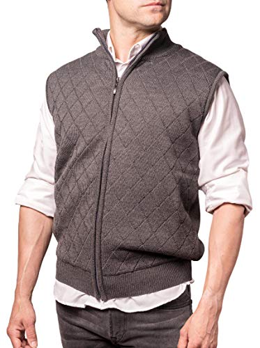 Dipuman Perkin Gilet pour Homme Guatée Avant - Gris - XXXL