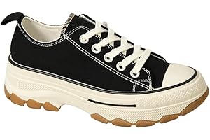 IVACHY Womens Sneakers Ladies High and Low Top Chunky Platform Wedge Trainers Walk Casual Daily Wear Comfy Shoes Size UK