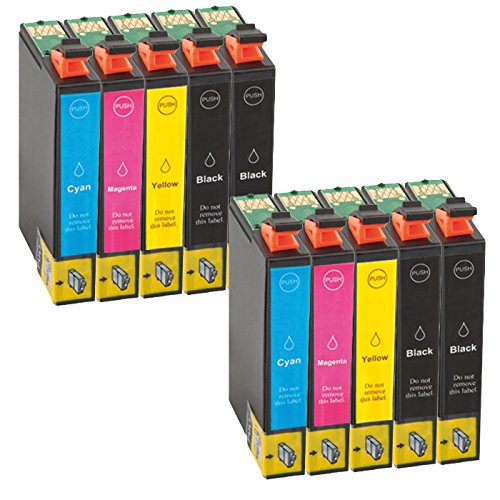 PlatinumSerie® Sparset 10x Patrone XXL kompatibel für Epson TE1631 TE1632 TE1633 TE1634 Black Cyan Magenta Yellow 18XL WF-2630 WF WF-2650 DWF WF-2660 WF-2660 DWF - 2