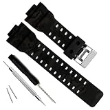 Ersatzarmband aus Naturharz für Casio G-Shock Herren-Armbanduhr GD120/GA-100/GA-110/GA-100C (Camouflage-Black)