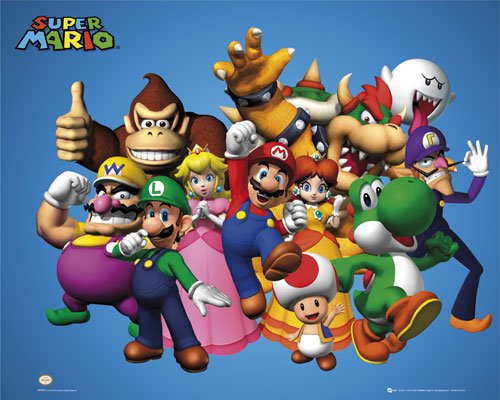 Preisvergleich Produktbild NINTENDO CAST - MINI POSTER - 40CM X 50CM