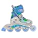Produktbild Kinder Inlineskates Set Torny mit LED Leuchtrollen Größen verstellbar + Schoner + Helm (XS 26-29)
