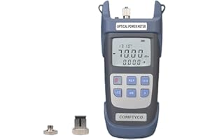 GUAKIILI Mesureur de puissance de fibre optique, Testeur de câble de fibre optique -70dBm~+10dBm connecteur SC/FC, 850~1625nm longueur d'onde Testeur de fibre FTTH pour l'ingénierie de communication CCTV