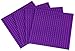 Premium Purple Stackable Base Plates - 4 Pack 6" x 6" Baseplate Bundle with 30 Purple New and Improved 2 X 2 Stackers - Compatible with All Major Brands - Tower Construction