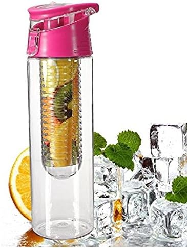 800ml Fruit Infusing Water Bottle with Fruit Infuser and Flip Lid