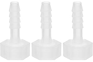 PATIKIL 3Pz Raccordi per Tubo Flessibile in Plastica, Attacco da 1/4" x Filettatura Femmina da 1/4" G Raccordo per Tubo Flessibile per Acqua, Liquido, Aria, Gas, Carburante