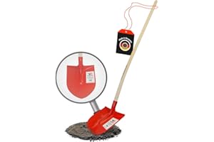 Frankfurt - Pala de acero especial con mango largo de madera de fresno, 130 cm de largo SHW-FIRE