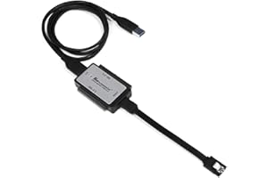 Kingwin Adaptateur Universel USB 3.0 vers SSD/SATA/IDE pour disques durs 2,5", 3,5", 5,25" Compatible avec Disque Dur SATA I/II/III, [Hot Swappable], Vitesse 5 Gbit/s, UASP. Sauvegarde Facile de Vos