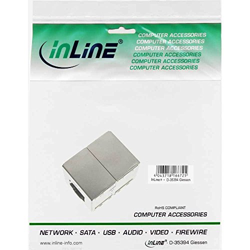 Patchkabelkupplung Cat.6, 2x RJ45 Buchse, geschirmt – 3 Stück - 2