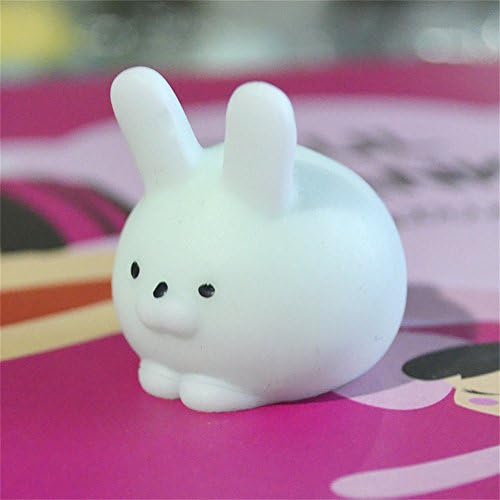 Stress Reliever Toys, TUDUZ Newest Funny Creative Squishy Mini Fat Rabbit Healing Squeeze Abreact Fun Joke Gift Rising Toys (White)