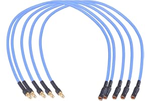 Onpro Yiqigou 5pcs Cordon de Rallonge Moteur ESC avec 3.5 mm Banane Fiche Connecteurs Câble 16AWG Fil en Silicium (30CM)