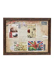 EZ Life DIY Photos/Memo/Art Organizer & Planner Frame (43 cm x 33 cm) PVC - Vintage Brown