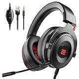 headset ps4 interdiscount 【Virtual 7.1 & 3,5 mm Surround Sound 2 in 1】Dieses Gaming-Headset bietet perfekten Stero Surround Sound und Lärmreduzierung. Mit der internen 7.1 Surround-Soundkarte wird ein Surround-Sound-Erlebnis erzeugt, um Distanz und Tiefe zu generieren, die jedes Gaming-, Film- oder Musikerlebnis verbessert. Hinweis: Nur bei Verwendung der USB-Schnittstelle ist ein 7.1-Surround-Sound vorhanden