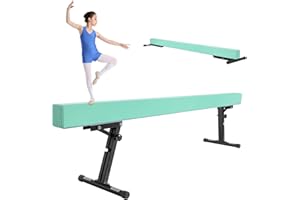 LN COZY CORNER Gymnastics Beam with 5 heights Adjustable 8ft Balance Beam Home Gym Equipment for All Gymnastic