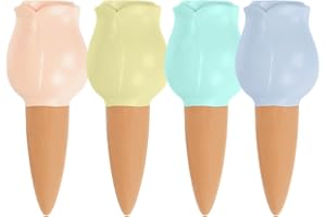 MKNZOME Oyas a Planter Terre Cuite, 4 Pièces Arrosage Goutte à Goutte Ollas Terre Cuite Arrosage Automatique Plantes Irrigation Goutte a Goutte Bouteille pour Jardin Maison Intérieur Extérieur