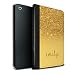 Produktbild Stuff4® Personalisiert Individuell Glitter Effekt PU-Leder Hülle für Apple iPad Mini 1/2/3/Gold Design/Initiale/Name/Text Tablet Schutzhülle/Tasche/Etui