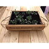 „Flower Power“ - Blumentablett aus alten Weinkisten