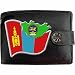 Produktbild Mongolei Flagge KLASSEK Herren Geldbörse Portemonnaie Brieftasche Mongolisch Wappen aus echtem Leder schwarz Mongol Uls Geschenk Präsent Mit Metallbox