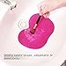 Makeup Brush Cleaning Mat, ESARORA Makeup Brush Cleaner Pad Set of 2 Cosmetic Brush Cleaning Mat Portable Washing Tool Scrubber Suction Cup (Pink) by Esarora