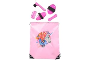 PFIFF 102790 zestaw do czyszczenia, worek do czyszczenia, worek do czyszczenia, wypełniona, zestaw do czyszczenia koni, różowy