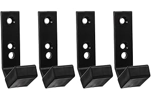 DECHOUS 4 Pieces J Hooks for Squat/Power Rack Heavy Duty Barbell Rack Holder Fitness Equipment Rack Attachments