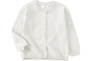 TopTie Maglione cardigan uniforme in cotone per neonata