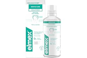 Rince-bouche Elmex Sensitive 1 flacon de 400 ml, protection supplémentaire pour les dents sensibles et les caries radiculaires