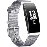 Knowin Uhrenarmband Nylon-Ersatz Uhrenarmband Armband für Fitbit Inspire/Inspire HR Sport Style Strap Armband Ersatzband Uhr Damen