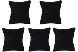 SEMME Armbanduhr Display Showcase Halter Kissen, 5 STÜCKE Samt Schmuck Display Kissen Licht Gewicht Uhr Armreif Ständer Halter Speicherorganisator(Schwarz)