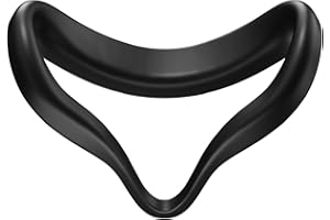 PWAYTEK Étui de Protection Avant en Silicone, Masque VR pour Casque Oculus/Meta Quest 2 VR, Facile à Nettoyer et antidérapant