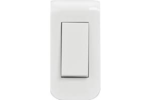 LEGRAND | Kit Interrupteur Ou Va-Et-Vient Étroit, Mosaic, Prêt À Installer Avec Plaque Et Boîte D'Encastrement, Connexion Rapide Sans Outil, Design Moderne Blanc Brillant