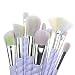 Make Up Brushes, Lover Bar 10pcs Unicorn Design Makeup Brush Set+Beauty Cosmetics Blender Sponge+Brush Cleaning-Luxe Face Powder Highlighter Cream Contour Liquid Foundation Eyeshadow Eyebrow Brush Kit (Colourful Hair)