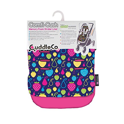 Cufmi-Cush Memory Foam Stroller Liner Tutti (Fruits/Pink)