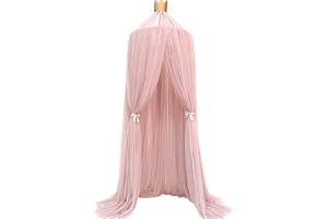 Fashion barra Sänghimmel, baldakin för babysäng, 100 % polyestertyg, romantisk baldakin, myggnät för barnsäng, lek, tält eller draperi, för spädbarn, sovrumsdekoration