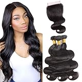 ♥Hair Weight: 3 Bundles Body Wave are 210 Grams, 4X4 Lace Closure is 32 Grams.