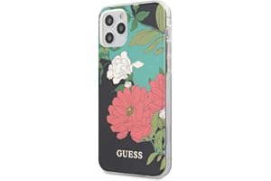 CG MOBILE Guess - Cover con motivo floreale, per iPhone 12/12 Pro, colore: Nero