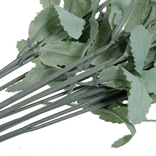 KINGSO Kuenstliche Blumen Kunstblumen Lavendel Seidig?Blumenstrauss Seidenblumen Dekorative Blumen Tieflila - 3