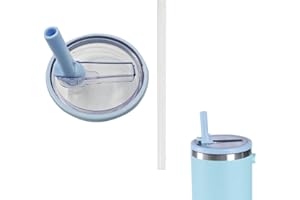 OKESYO Tapa de repuesto para vaso Stanley de 40 oz, reutilizable, a prueba de fugas y a prueba de polvo, con tapa de pajita, tapa de repuesto para Stanley Cup