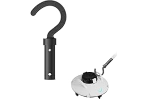 KLINNA Haken für Poolroboter, Universeller Poolhaken für Stangen und Zubehörhaken als Reinigungszubehör zum Einfachen Bergen Auch für Den Kabellosen Poolsauger, Robustes ABS Material