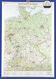 Image de Übersichtskarte Deutschland 1 : 750 000: Wandkarte mit Aufhänger und Bestäbung (Deutschland-Wandk