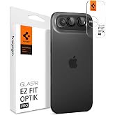 Spigen iPhone Air ile Uyumlu Kolay Kurulum Kamera Lens Camı Koruyucu GLAS.tR EZ Fit Optik Pro (2 Adet) Siyah - AGL09863 (Spig