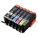 Produktbild 6x Original Canon Setup Patronen 6er Set Druckerpatronen mit Chip PGI-550 CLI-551 Druckerpatronen für CANON PIXMA Drucker IP8700 IP8750 MG6300 MG6350 MG7100 MG7150 MG7500 MG7550 Series