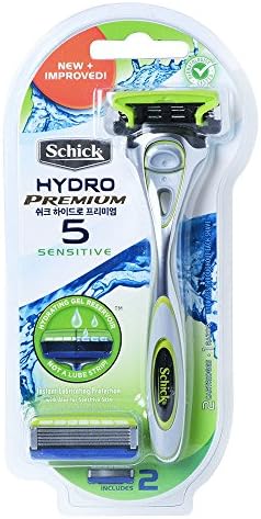 Schick Hydro 5 Premium Sensitive Razor &amp; 2 Razor Blade Refill