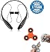 LG G5 Compatible Certified HBS-730 Bluetooth Wireless Stereo Headset with Fidget Hand Spinner for Fun, Anti-Stress, Focus, ADHD, Anxiety & Autism spinning(1 Year Warranty) RS.629.00