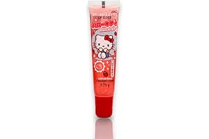 MEVSIM STORE Hello Kitty Lip Gloss tubka – do błyszczących ust o zapachu truskawkowym – Classic Tube – nawilżający błyszczyk do ust, długotrwały błyszczyk, 12 g