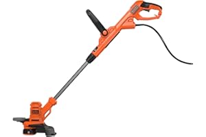 BLACK+DECKER TAGLIABORDI 550 W, AMPIEZZA TAGLIO 30 cm, ALIMENTAZIONE FILO AUTOMATICA, FILO SINGOLO 1.5 mm, FUNZ BORDATURA con RUOTA BESTA530-QS