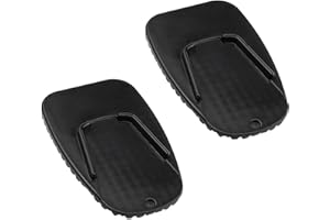 ‎BE IN YOUR MIND Be In Your Mind 2 x Motorrad Stützständer Seitenständer Pad Anti-Rutsch Platte PP Kunststoff schwarz für Kies Straße Weicher Boden Outdoor Gras Parken